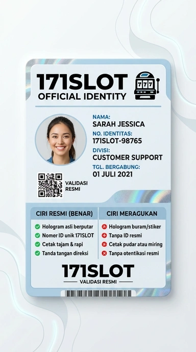 Tampilan kanal resmi 171slot